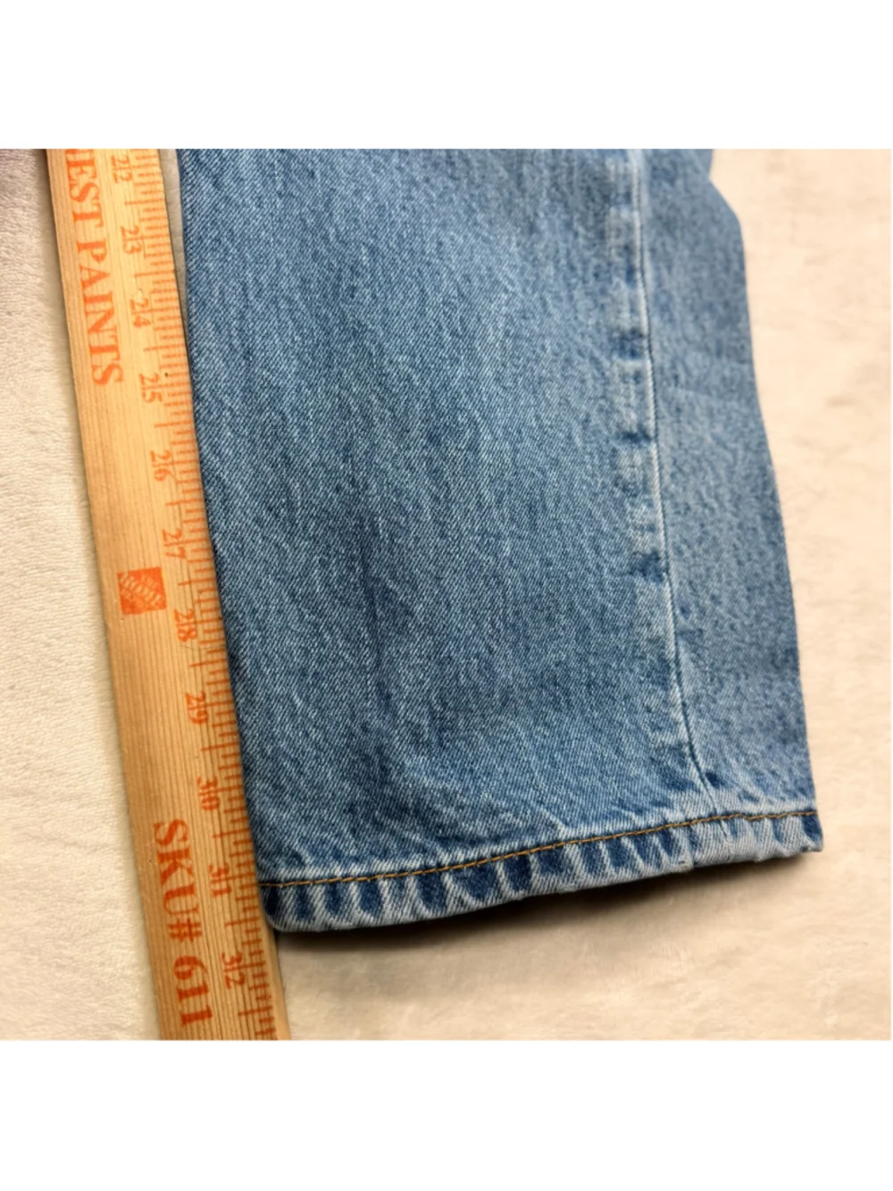 Men's Levi's 505 33x32 Regular Fit Straight Leg Jeans Blue